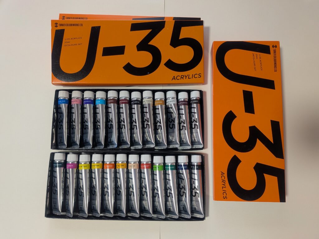 ターナー アクリル絵具 U-35 24色入り